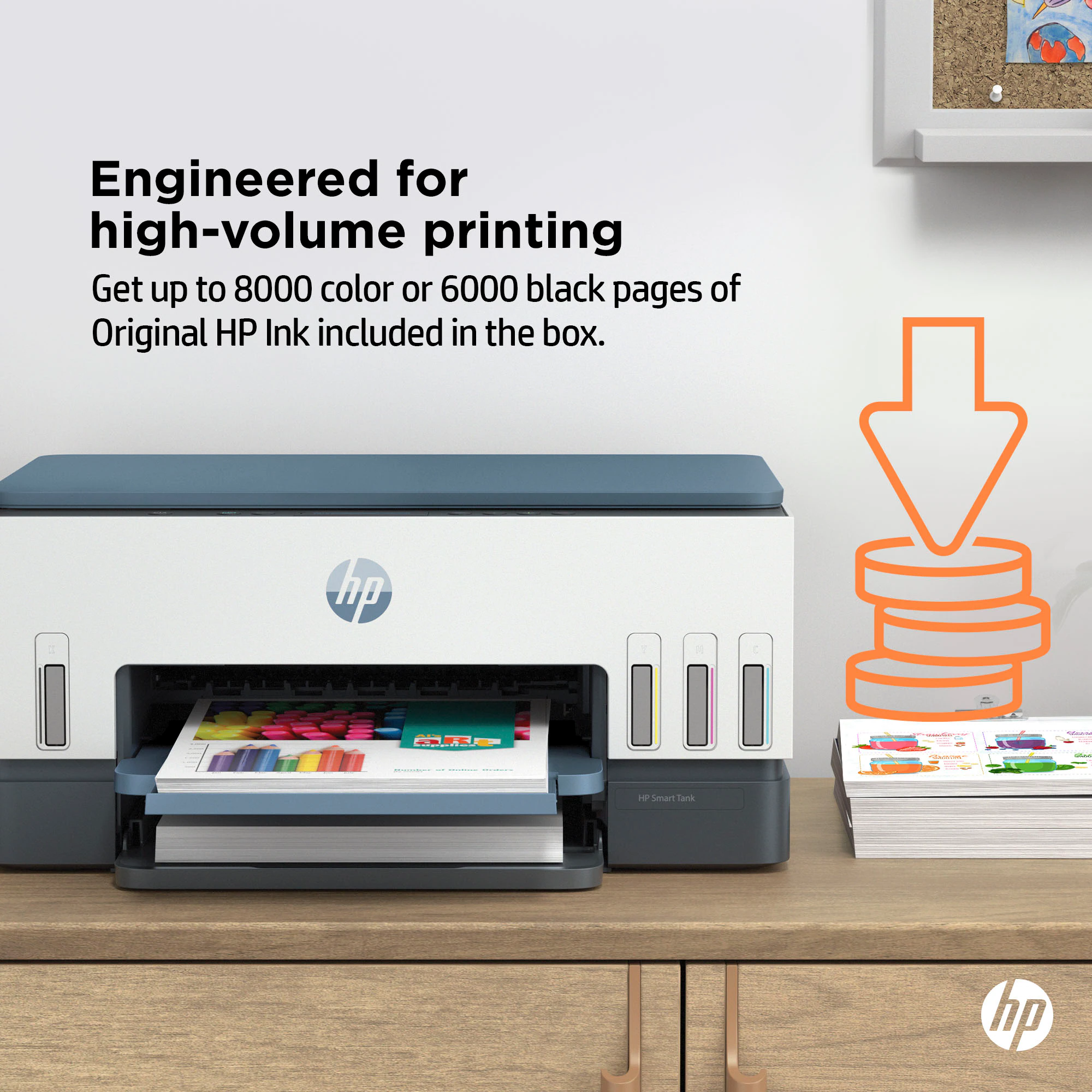 HP Smart Tank 6001 All-in-One Printer view 3